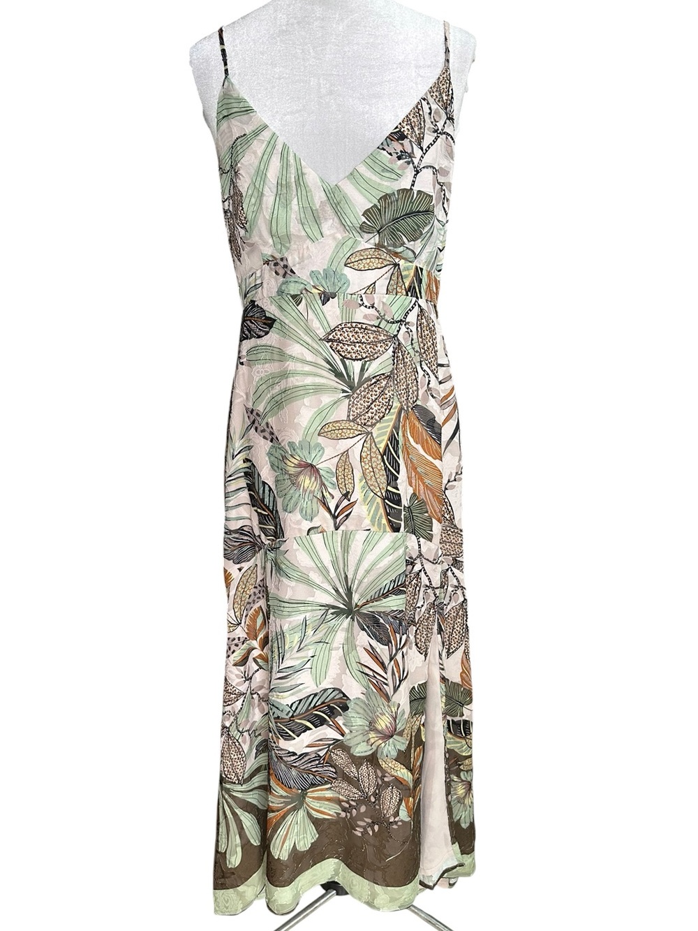 Super Natural by Secret Mission Tropical Print Maxi Dress. Size Medium
